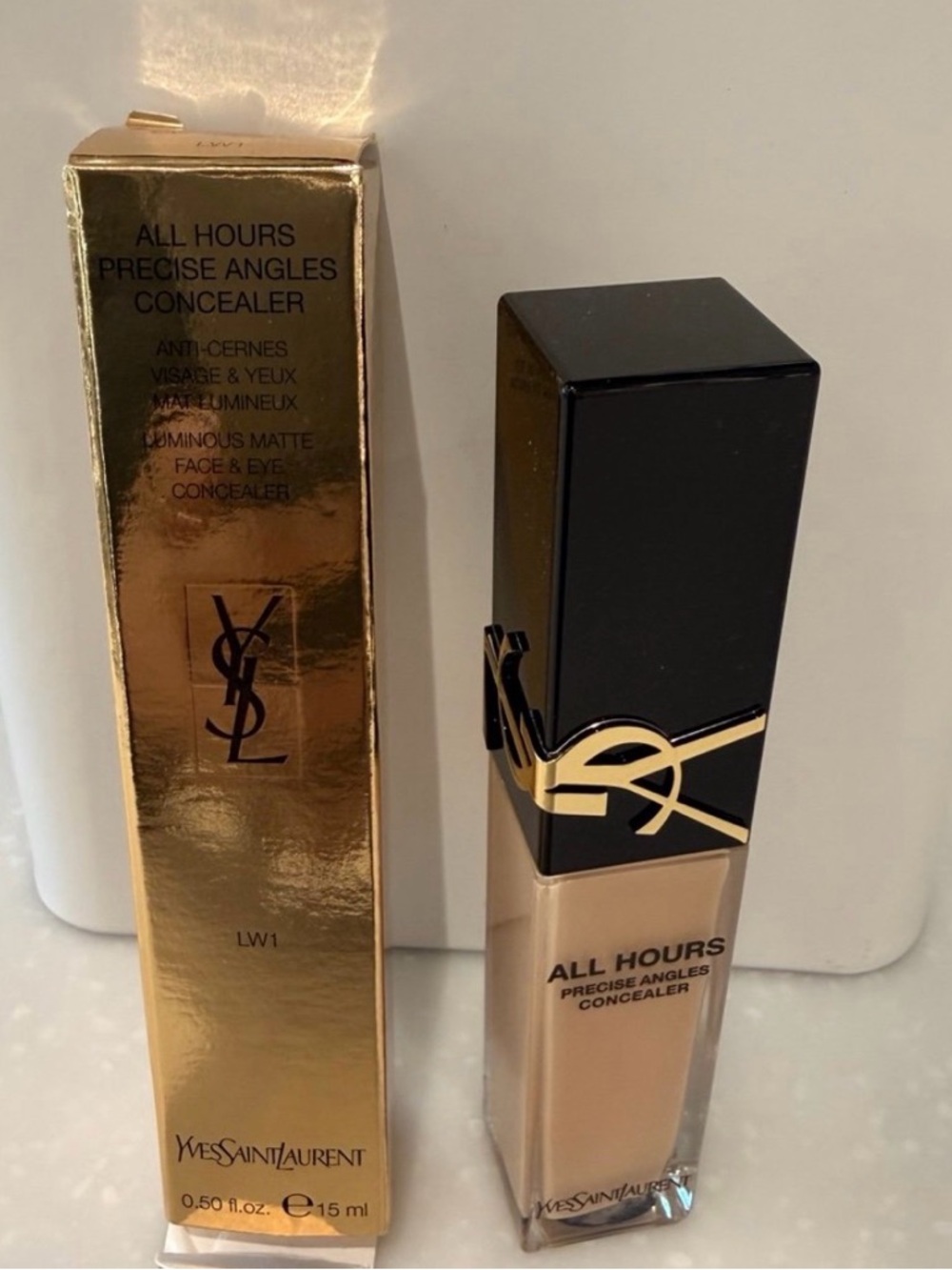 YSL All Hours Precise Angles Concealer LW1 Light Warm Beige – NEW IN BOX